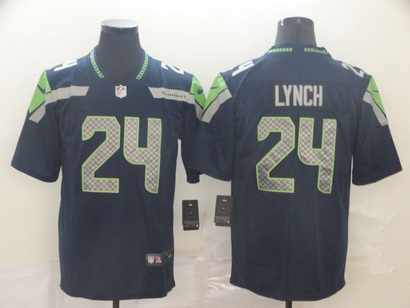 Men Seattle Seahawks #24 Lynch Blue 2024 Nike Vapor Untouchable Limited Playe NFL Jersey->new york yankees->MLB Jersey